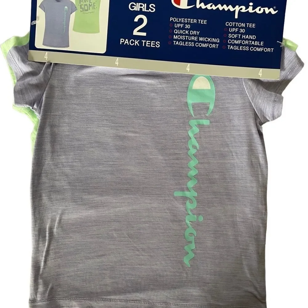 NWT Champion girls‎ tees tank top T-shirt vibrant colors sz 4 lot bundle 347